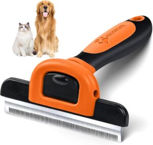 MIU COLOR Pet Deshedding Brush – Reduces Shedding up to 95 Percent