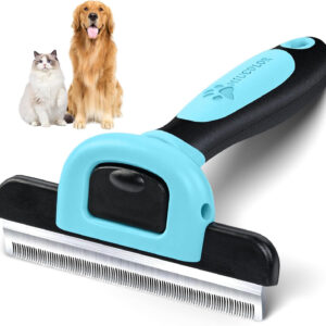 MIU COLOR Pet Grooming Brush, Deshedding Tool for Dogs & Cats, Effectively Reduces Shedding by up to 95% for Short Medium and Long Pet Hair，Apple Green